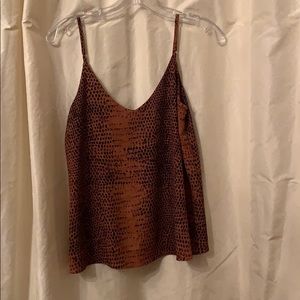 Never worn silk leopard cami!!